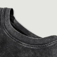 260GSM Women's Raw Hem Long Sleeve Crop Top - thumbnail image 5