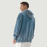 440GSM Unisex Super Heavyweight Oversized Faded Hoodie - thumbnail image 2
