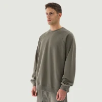 380GSM Unisex Heavyweight Brushed Fleece Sweatshirt - thumbnail image 3