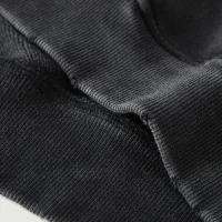 380GSM Unisex Snow Wash Snap Collar Hoodie - thumbnail image 8